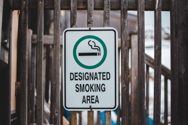 smoking area at Fuerteventura airport